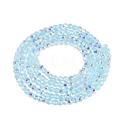 Transparent Glass Beads Strands LS-EGLA-N028-01A-A06-1