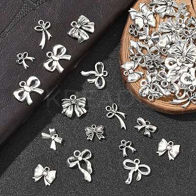 60Pcs 10 Styles Alloy Pendants FIND-YW0006-44-1