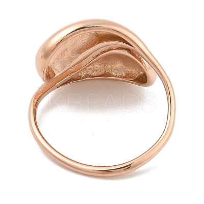 Open 304 Stainless Steel Finger Rings for Women RJEW-B070-01RG-1