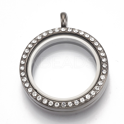 Alloy Magnetic Locket Pendants PALLOY-T052-23-1