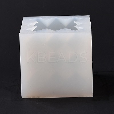Faceted Rhombus-shaped Cube Food Grade Silicone Molds DIY-D097-09-1