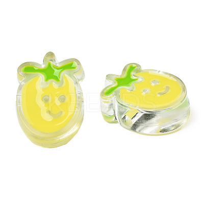 Transparent Acrylic Enamel Beads TACR-N012-004G-1