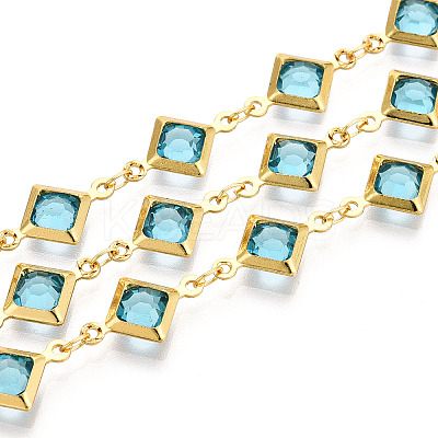 Brass Rhombus Link Chains CHC-N023-08D-G-1