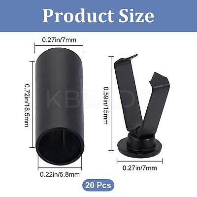 Alloy Detachable Cord End Lock Stoppers FIND-CP0002-55B-1
