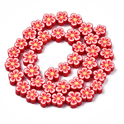 Handmade Polymer Clay Bead Strands CLAY-N011-48A-05-1