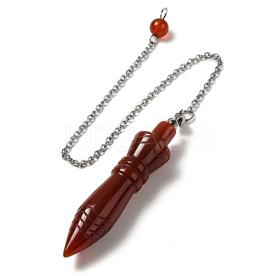 Mixed Natural Gemstone Pointed Dowsing Pendulums G-F758-F-P-1