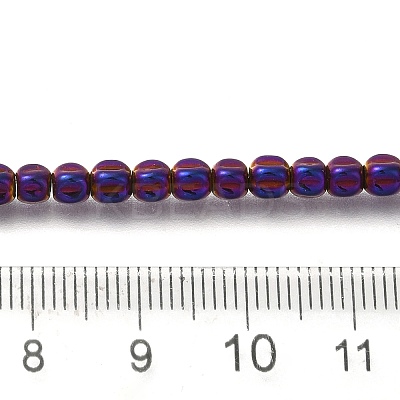 Electroplated Synthetic Non-magnetic Hematite Beads Strands G-C154-A01-01F-1