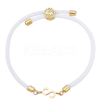 1pc Adjustable Nylon Cord Slider Bracelets for Women BJEW-LP0001-33S-G-1