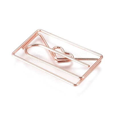 Envelope with Heart Shape Iron Paperclips X-TOOL-L008-018RG-1