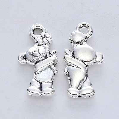 Tibetan Style Alloy Pendants TIBE-R316-045AS-RS-1