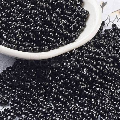 Baking Paint Glass Seed Beads SEED-A033-04A-1