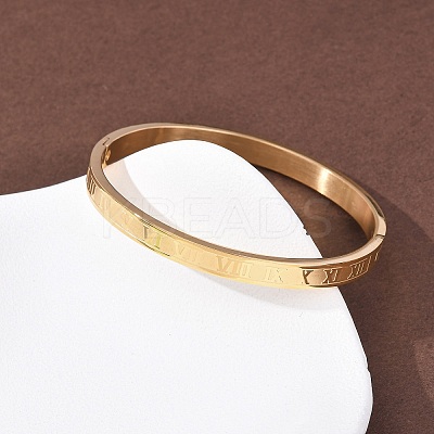 304 Stainless Steel Hinged Bangles for Women BJEW-B161-09G-1