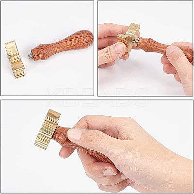 1Pc Brass Stamp Head DIY-OC0008-33B-1
