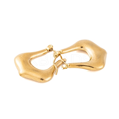 Ion Plating(IP) 304 Stainless Steel Hoop Earrings for Women EJEW-P279-25G-1