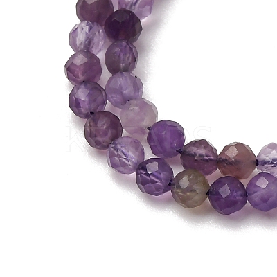 Faceted Natural Amethyst Beads Strands LS-G-RM241221-C35-01-1
