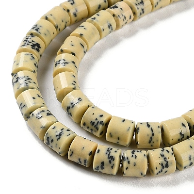 Imitation Dalmatian Handmade Porcelain Beads Strands PORC-H011-06A-1