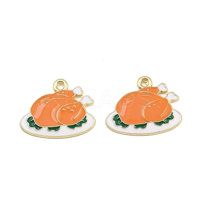 Thanksgiving Theme Alloy Enamel Pendants FIND-I065-04K-G-1