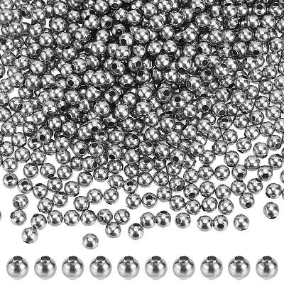 304 Stainless Steel Round Seamed Beads STAS-SC0006-95C-1