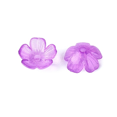 Transparent Plastic Bead Caps KY-Q005-02A-06-1