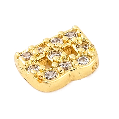 Rack Plating Brass Micro Pave Cubic Zirconia Cabochons KK-F874-04G-B-1