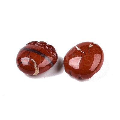 Natural Red Jasper Footprint Figurines DJEW-N003-02F-1