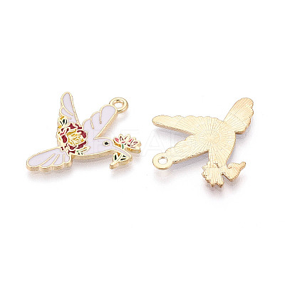 Alloy Enamel Pendants ENAM-N062-10KCG-1