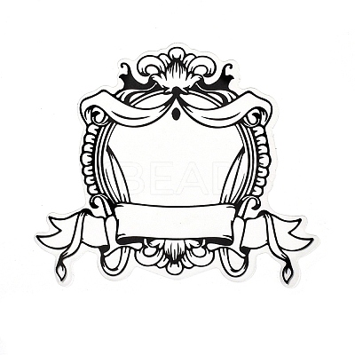 10Pcs 10 Styles Vintage Lace Waterproof PET Stickers Sets DIY-M066-05E-1