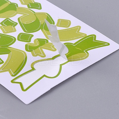 Bowknot Ribbon Pattern Decorative Labels Stickers DIY-L037-B05-1