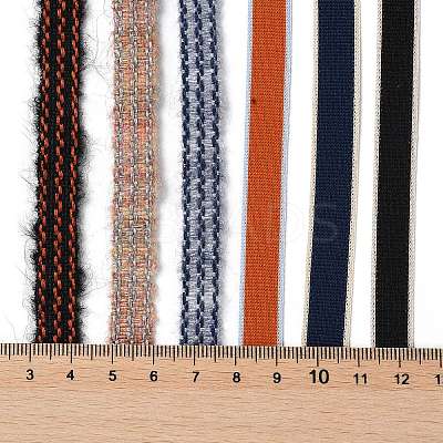 18 Yards 6 Styles Polyester Ribbon SRIB-Q022-E02-1