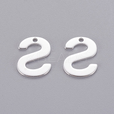 201 Stainless Steel Charms STAS-L232-007S-1
