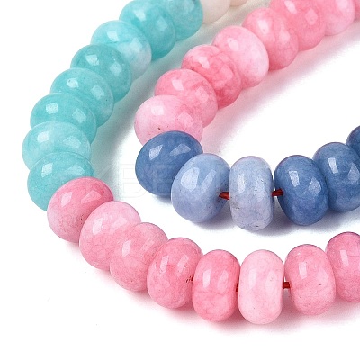 Natural White Jade Beads Strands G-Q613-01F-41-1