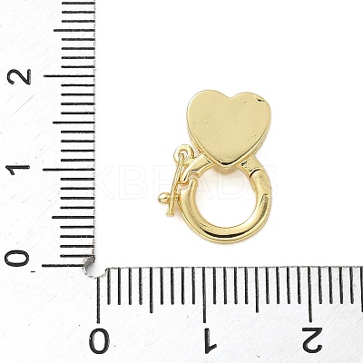 Brass Micro Pave Clear Cubic Zirconia Twister Clasps KK-P293-02E-G-1