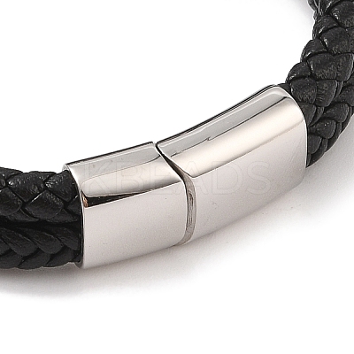 Braided Microfiber Leather Multi-strand Bracelets BJEW-B096-02A-1