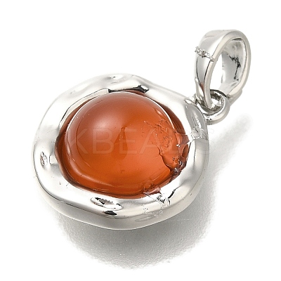 Natural Carnelian(Dyed & Heated) Pendants KK-K388-07P-1