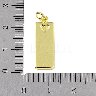 Brass Micro Pave Clear Cubic Zirconia Pendants KK-P266-06G-M-1