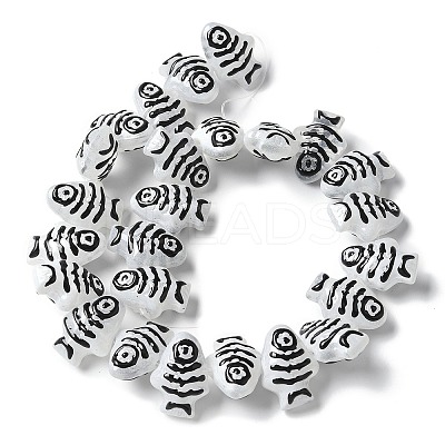 Baking Paint Glass Enamel Beads BLOW-D300-04G-1