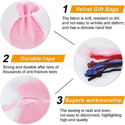 Velvet Gift Bags Drawstring Jewelry Pouches Wedding Favor Bags TP-NB0001-11-1