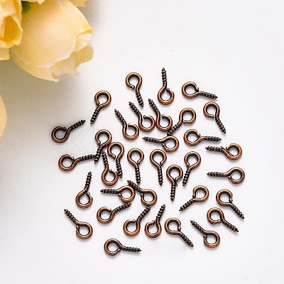 Iron Screw Eye Pin Peg Bails X-IFIN-E561Y-R-1