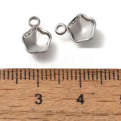 304 Stainless Steel Pendant Cabochon Settings STAS-I310-30P-1