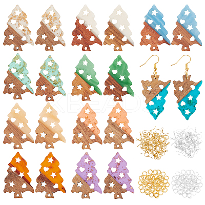 DIY Dangle Earring Making Kits RESI-OC0001-16-1