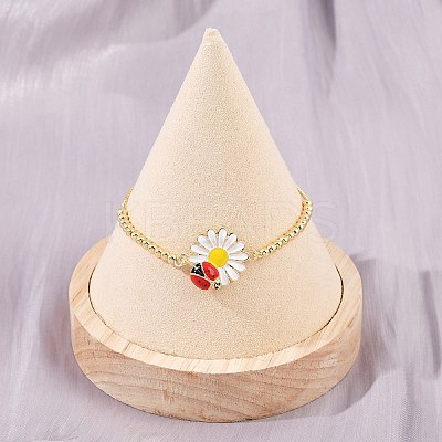Brass Box Chain Slider Bracelets BJEW-P360-01G-1