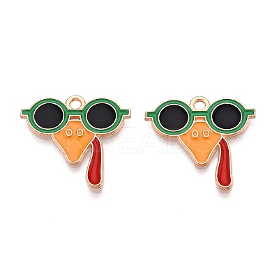 Thanksgiving Day Theme Alloy Enamel Pendants ENAM-T020-35A-1
