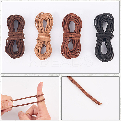5M DIY Frosted Cowhide Leather Cord OCOR-GF0004-97B-03-1