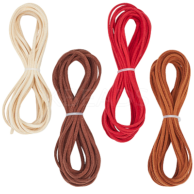 4Pcs 4 Colors Flat Faux Suede Cord OCOR-CL0001-06B-1