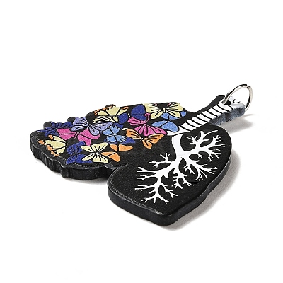 Perfect Printed Acrylic Pendants OACR-G018-01A-1