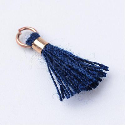 Polycotton(Polyester Cotton) Tassel Pendant Decorations OCOR-S102-08-1