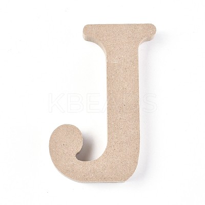 Letter Unfinished Wood Slices DIY-WH0162-62J-1