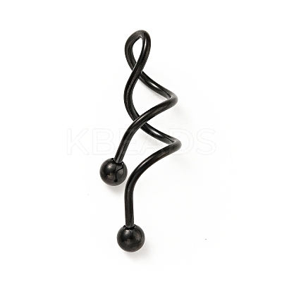 316 Stainless Steel Spiral Barbell LS-AJEW-G042-02EB-1