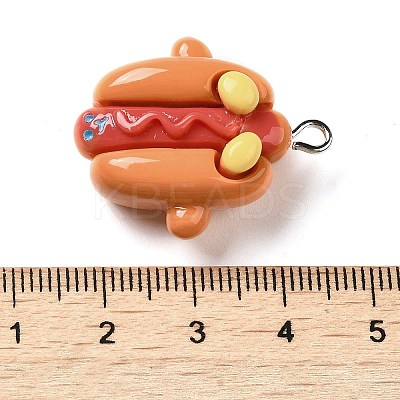 Opaque Resin Imitation Food Pendants CRES-M030-06C-1