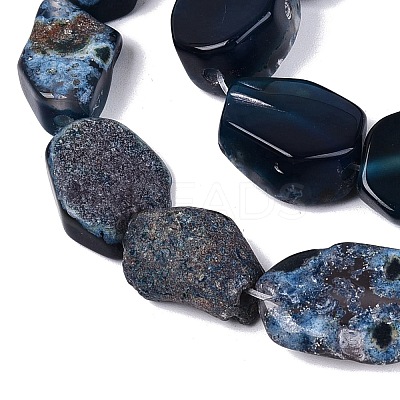 Dyed Natural Agate Beads Strands G-Q606-23E-02-1